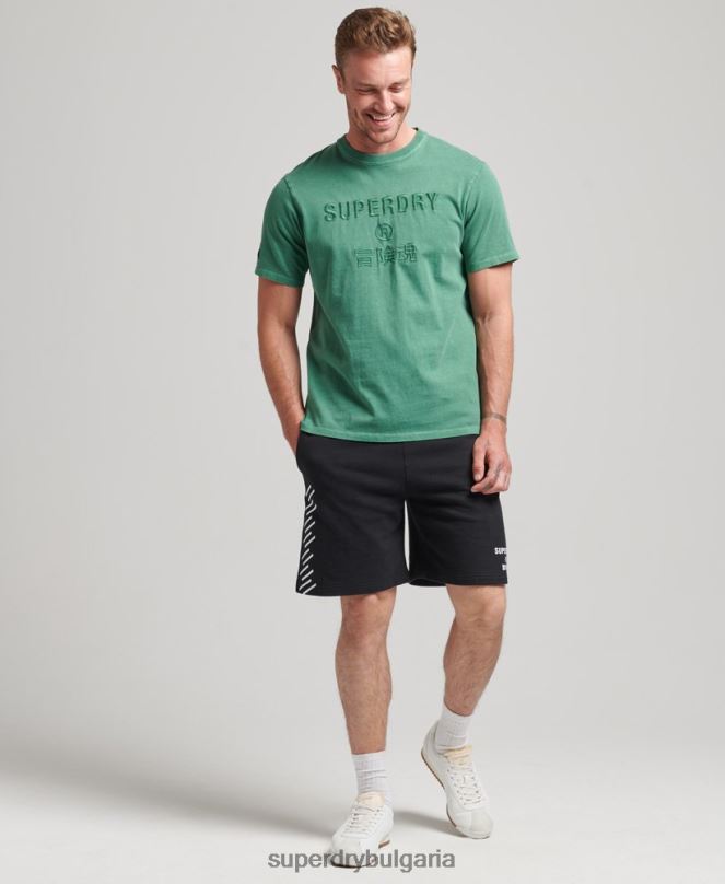 Superdry облекло N00H347 черен мъже кодови спортни шорти
