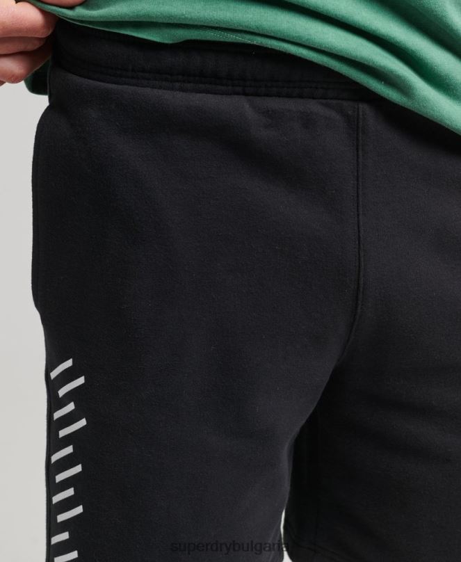 Superdry облекло N00H347 черен мъже кодови спортни шорти