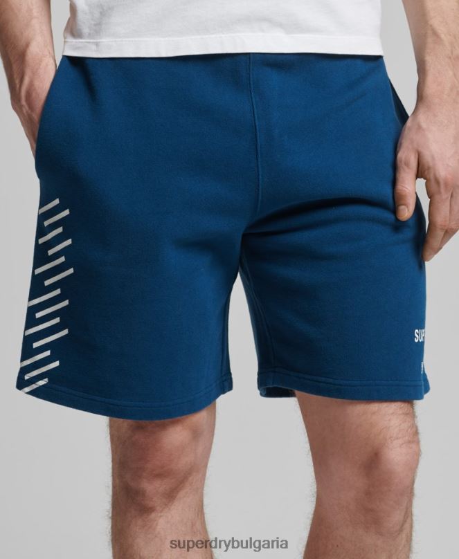 Superdry облекло N00H351 син мъже кодови спортни шорти