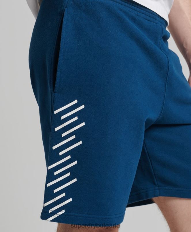 Superdry облекло N00H351 син мъже кодови спортни шорти
