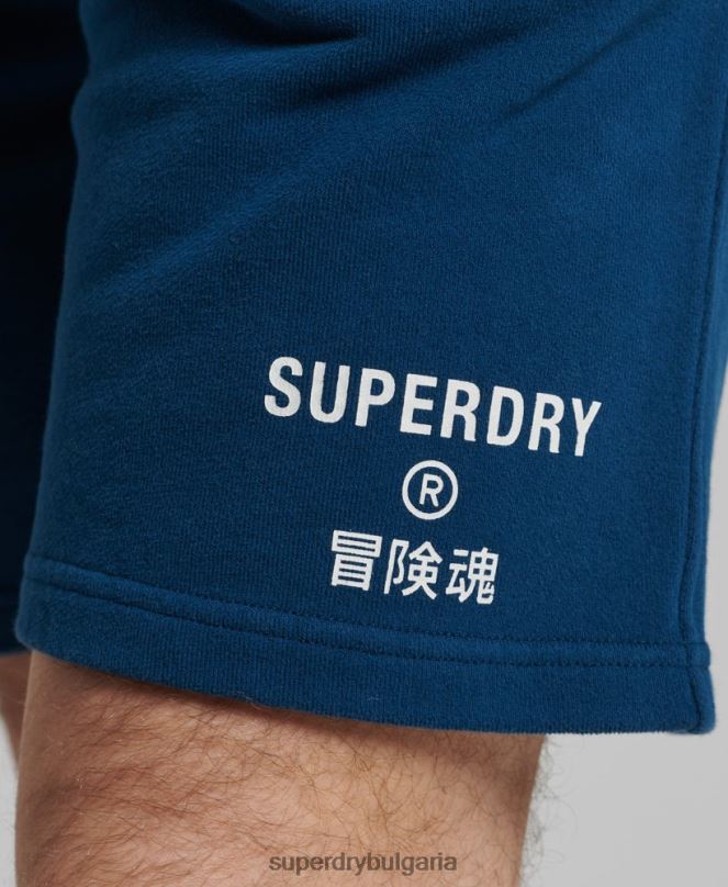 Superdry облекло N00H351 син мъже кодови спортни шорти