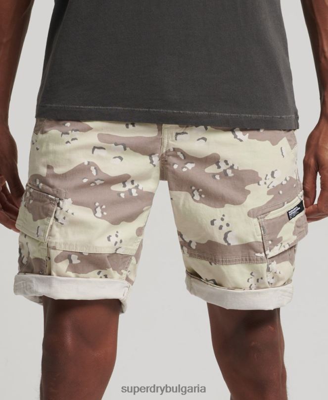 Superdry облекло N00H353 каки мъже основни карго шорти