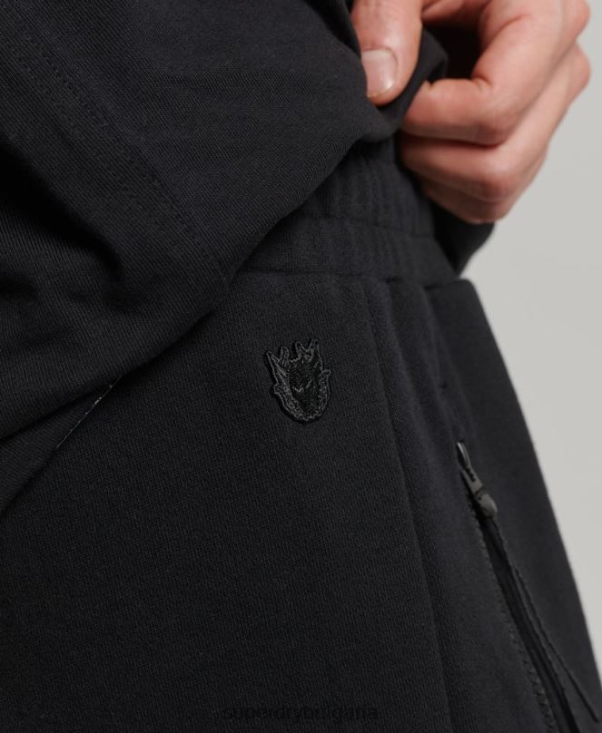 Superdry облекло N00H354 черен мъже x излишни шорти от трико