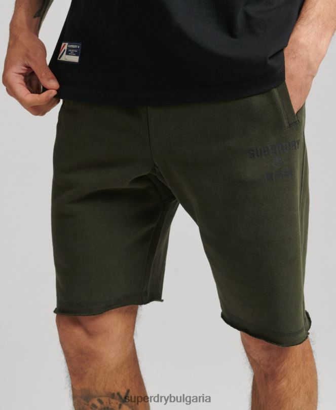 Superdry облекло N00H359 каки мъже кодови спортни шорти