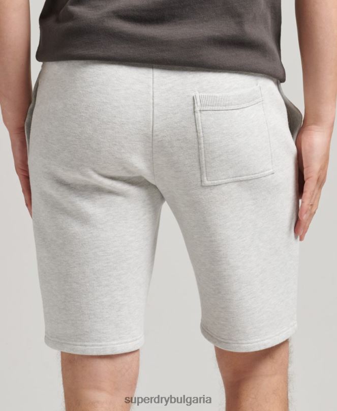 Superdry облекло N00H362 светло сив мъже винтидж спортни шорти