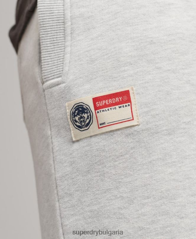 Superdry облекло N00H362 светло сив мъже винтидж спортни шорти