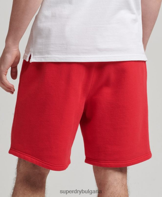 Superdry облекло N00H366 червен мъже суичъри с кодова апликация