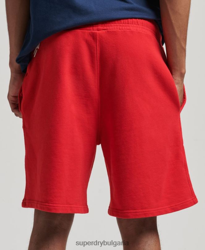 Superdry облекло N00H367 червен мъже кодови спортни шорти