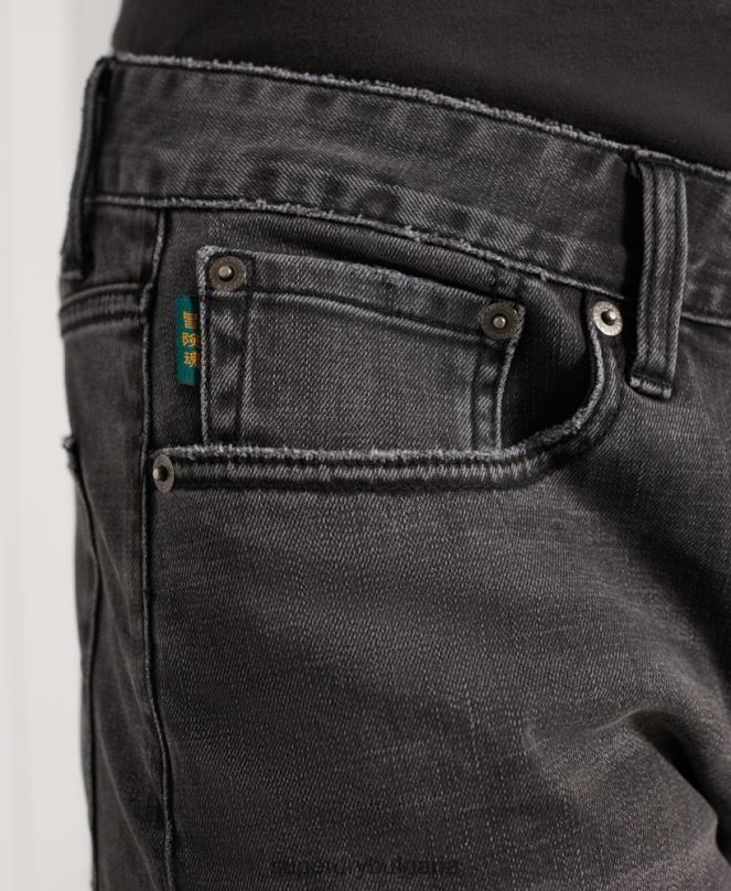 Superdry облекло N00H369 тъмно сив мъже тънки шорти