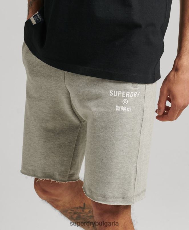 Superdry облекло N00H378 сиво мъже кодови спортни шорти