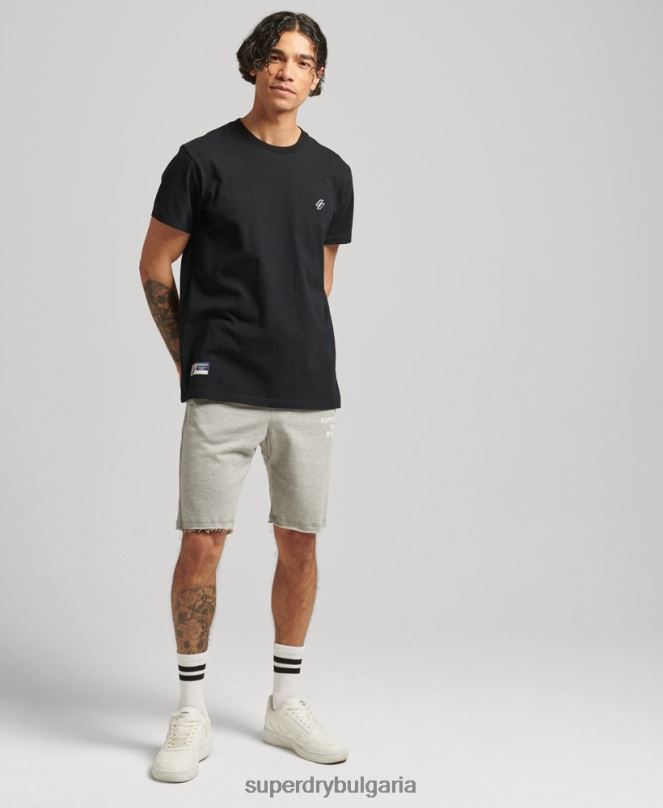 Superdry облекло N00H378 сиво мъже кодови спортни шорти