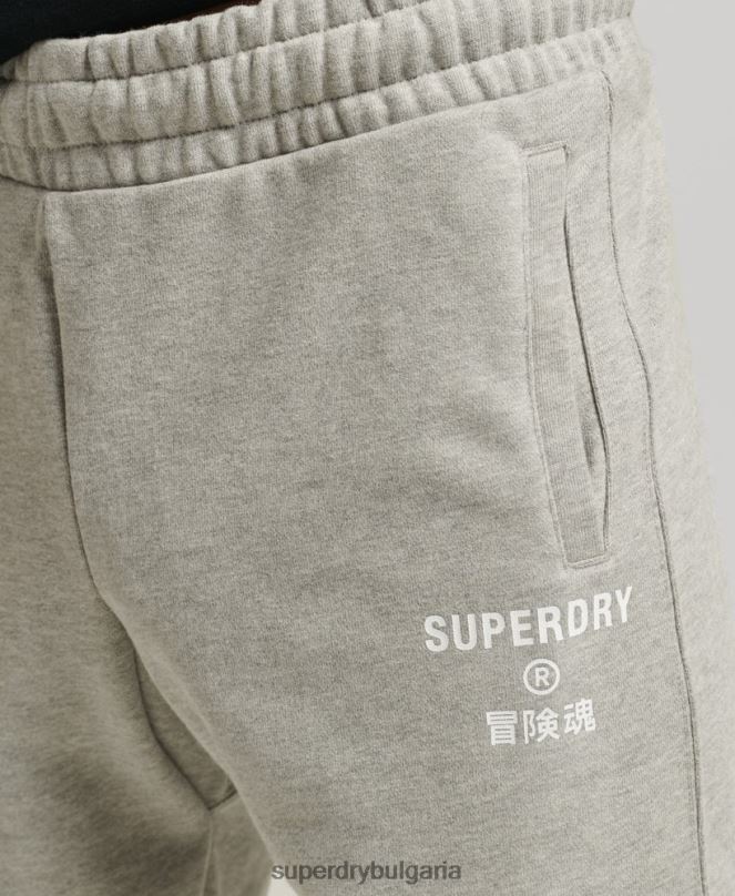 Superdry облекло N00H378 сиво мъже кодови спортни шорти