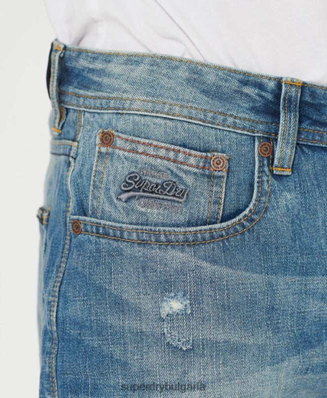 Superdry облекло N00H384 дънки мъже офицерски тесни шорти
