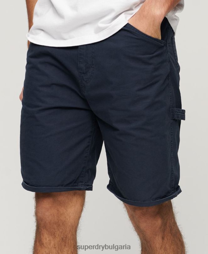 Superdry облекло N00H45 военноморски флот мъже дърводелски шорти