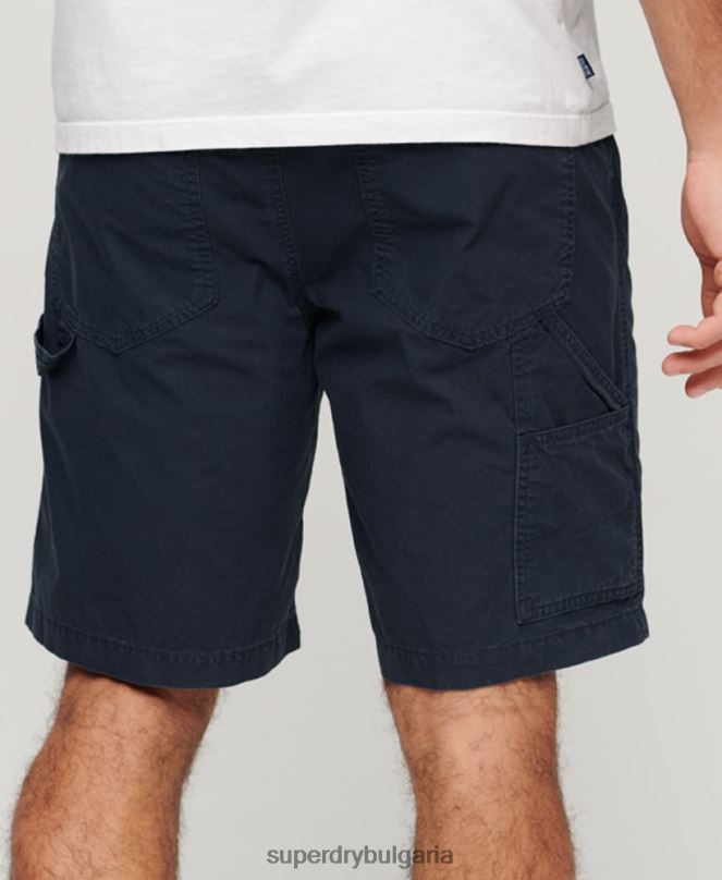 Superdry облекло N00H45 военноморски флот мъже дърводелски шорти