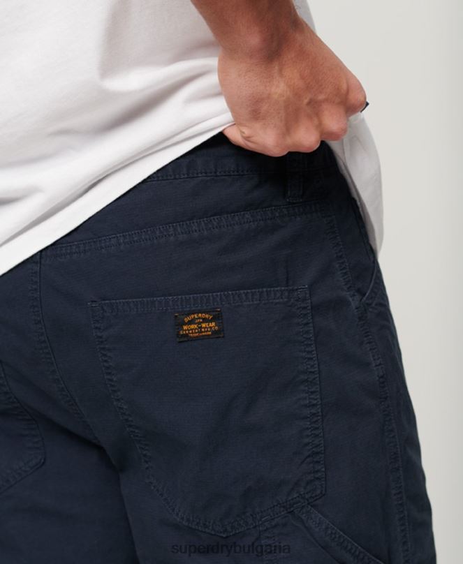 Superdry облекло N00H45 военноморски флот мъже дърводелски шорти