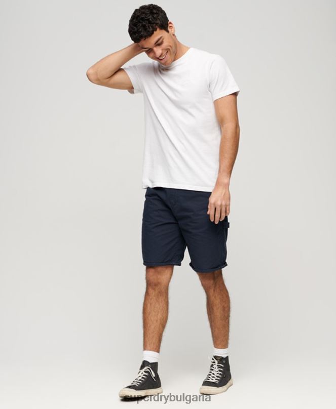 Superdry облекло N00H45 военноморски флот мъже дърводелски шорти