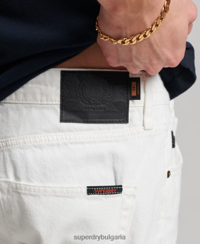 Superdry облекло N00H52 бяло мъже прави шорти