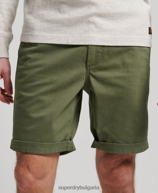 Superdry облекло N00H53 каки мъже офицерски чино шорти