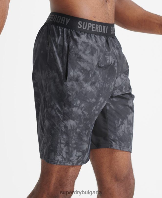 Superdry облекло N00H5372 черен мъже шорти за писта