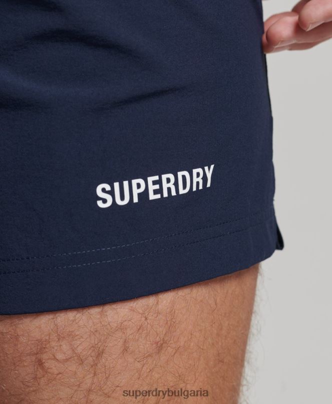 Superdry облекло N00H5385 военноморски флот мъже основни много спортни шорти