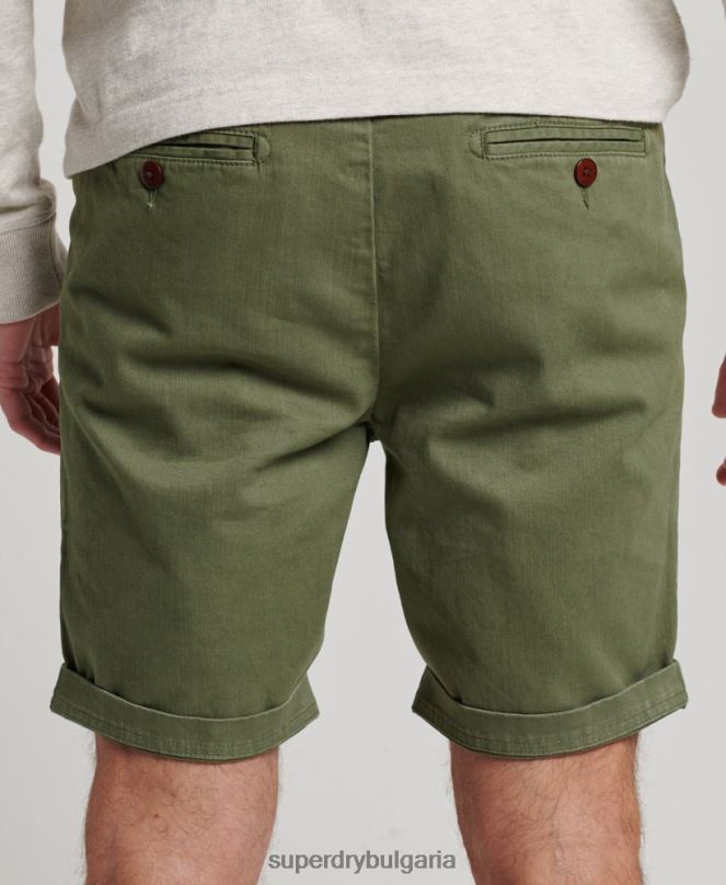 Superdry облекло N00H53 каки мъже офицерски чино шорти