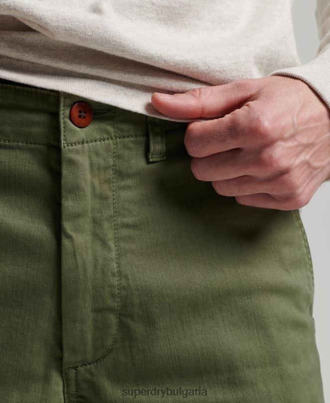 Superdry облекло N00H53 каки мъже офицерски чино шорти