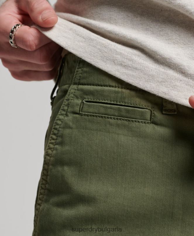 Superdry облекло N00H53 каки мъже офицерски чино шорти