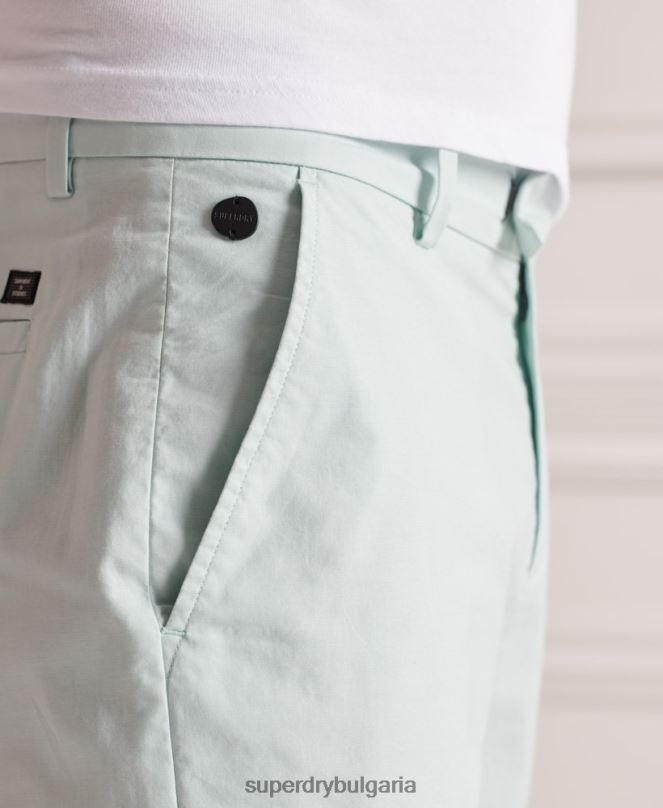 Superdry облекло N00H6494 светло синьо мъже къси панталони тип чино