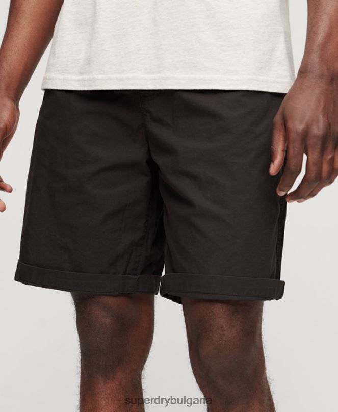 Superdry облекло N00H87 черен мъже дърводелски шорти