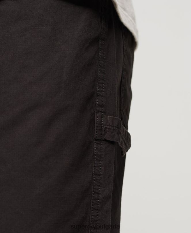 Superdry облекло N00H87 черен мъже дърводелски шорти