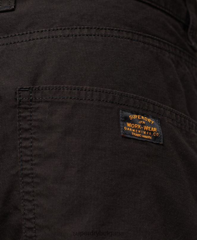 Superdry облекло N00H87 черен мъже дърводелски шорти