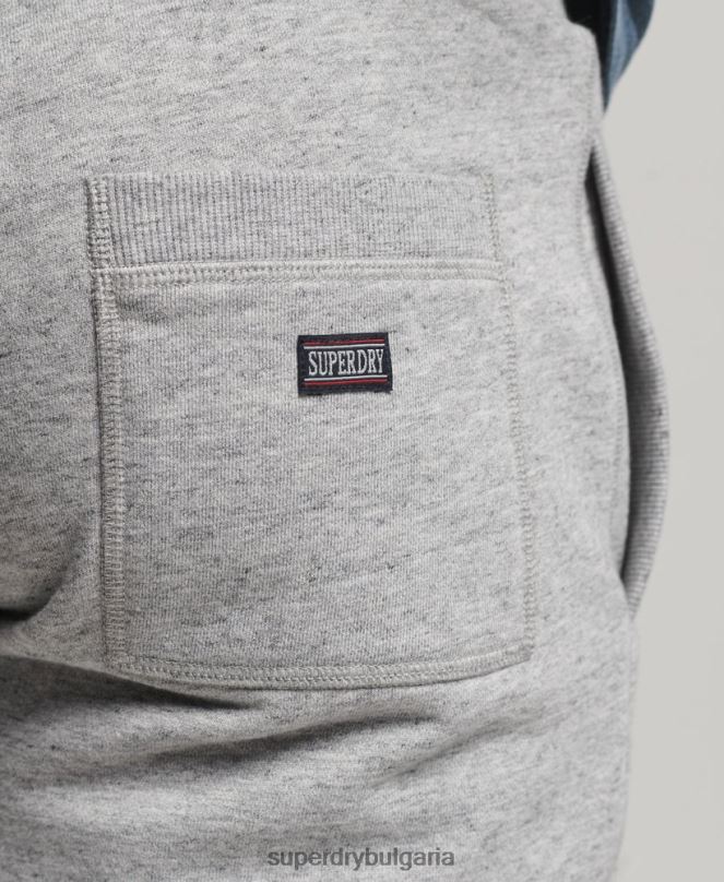 Superdry облекло N00H94 сиво мъже ретро спортни шорти за фитнес