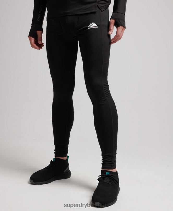 Superdry облекло N00H1374 черен мъже базов слой клинове