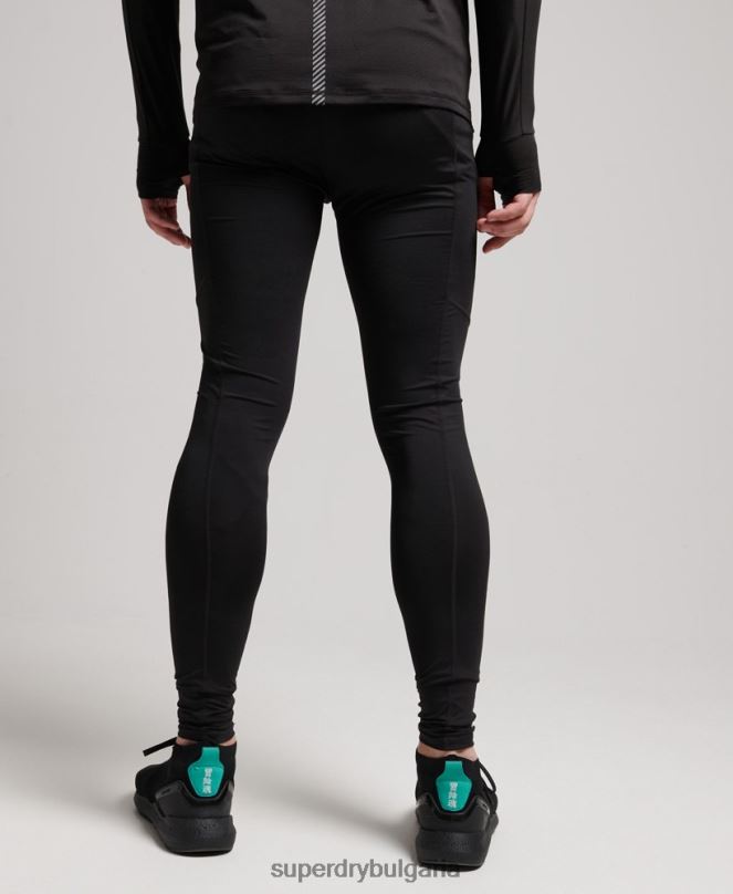 Superdry облекло N00H1374 черен мъже базов слой клинове