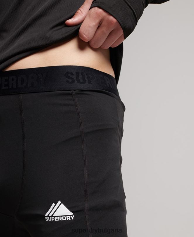 Superdry облекло N00H1374 черен мъже базов слой клинове
