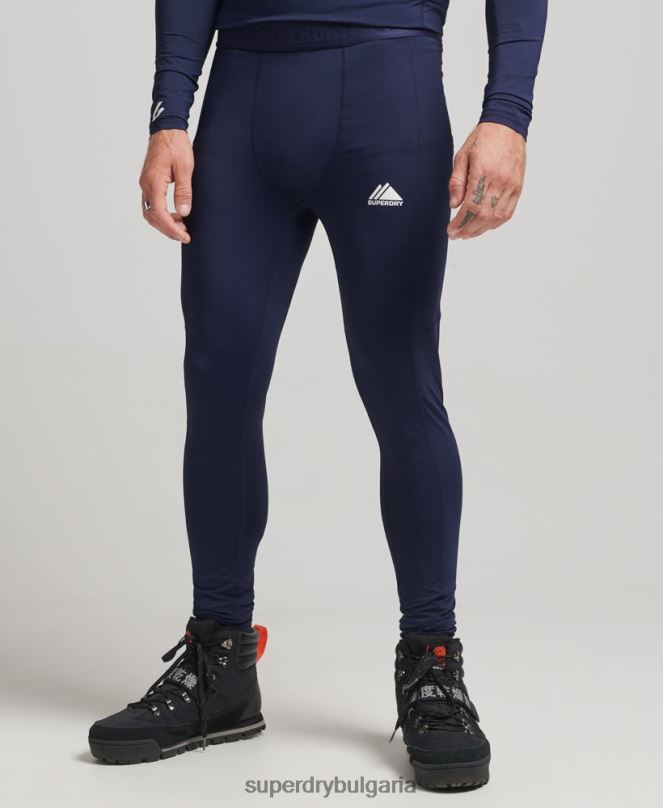 Superdry облекло N00H1383 военноморски флот мъже базов слой клинове