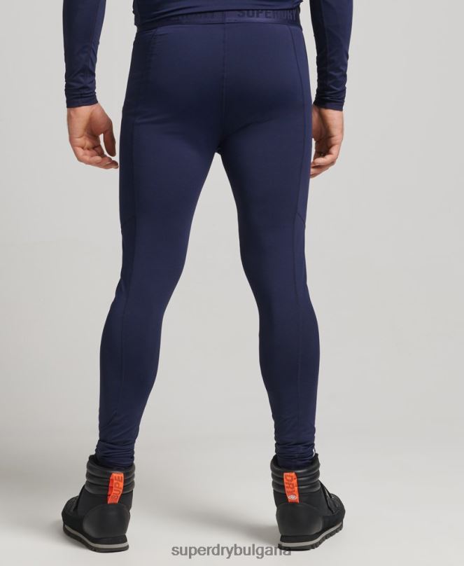 Superdry облекло N00H1383 военноморски флот мъже базов слой клинове