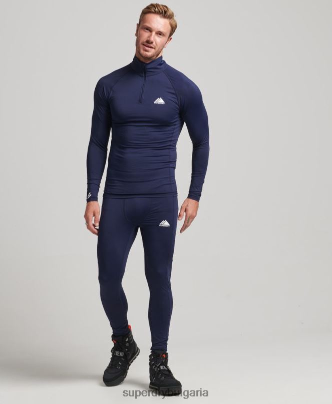 Superdry облекло N00H1383 военноморски флот мъже базов слой клинове