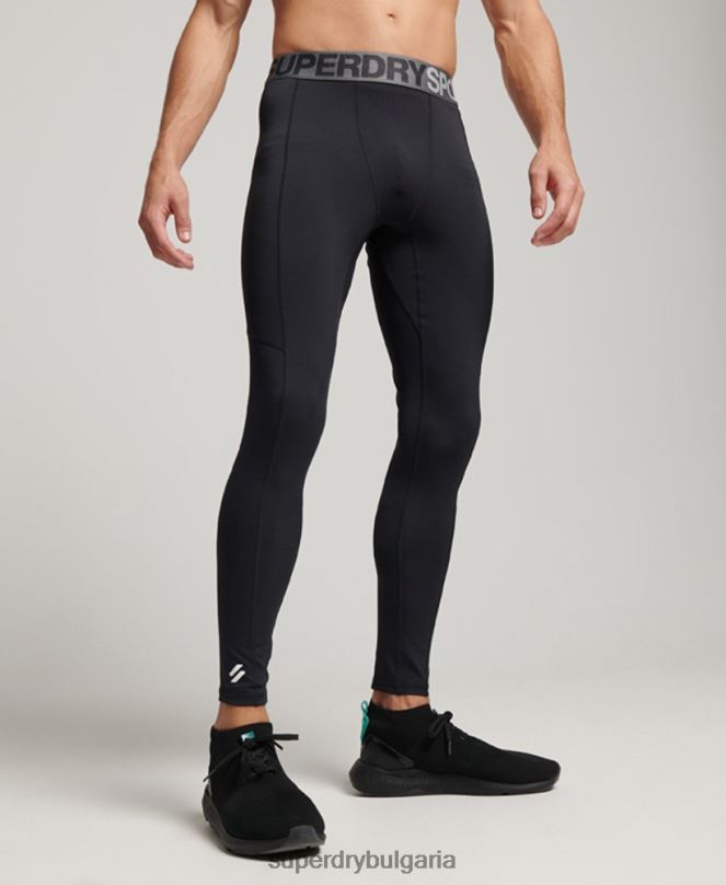 Superdry облекло N00H1420 черен мъже основни плътни клинове с пълна дължина
