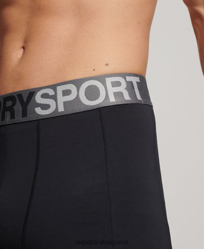 Superdry облекло N00H1420 черен мъже основни плътни клинове с пълна дължина