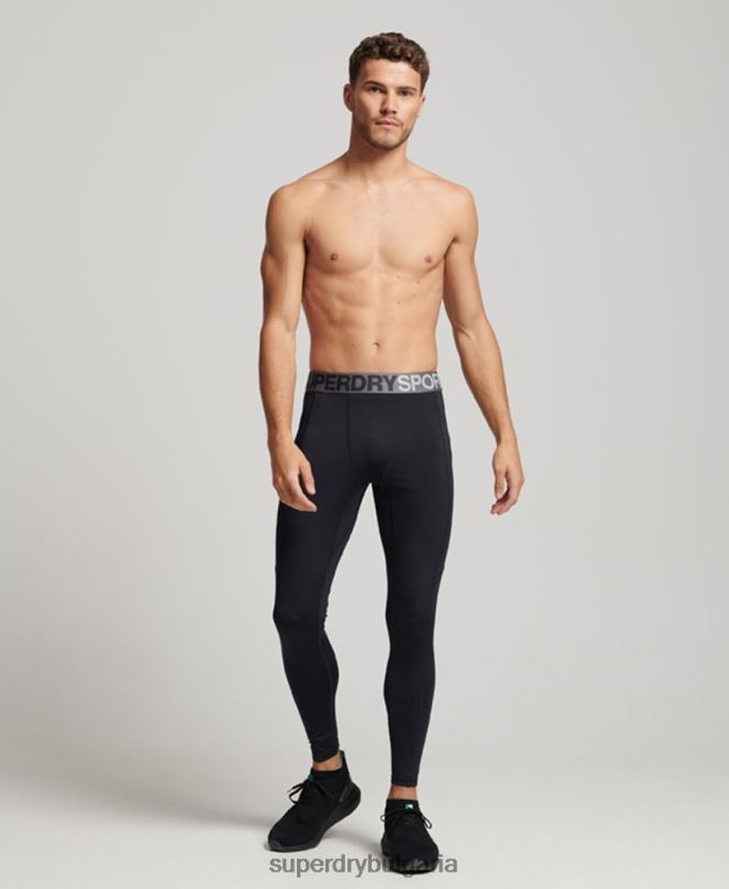 Superdry облекло N00H1420 черен мъже основни плътни клинове с пълна дължина
