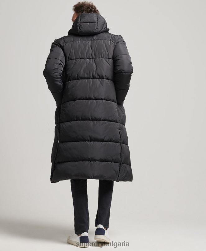 Superdry облекло N00H1012 черен мъже студия супер пухено палто