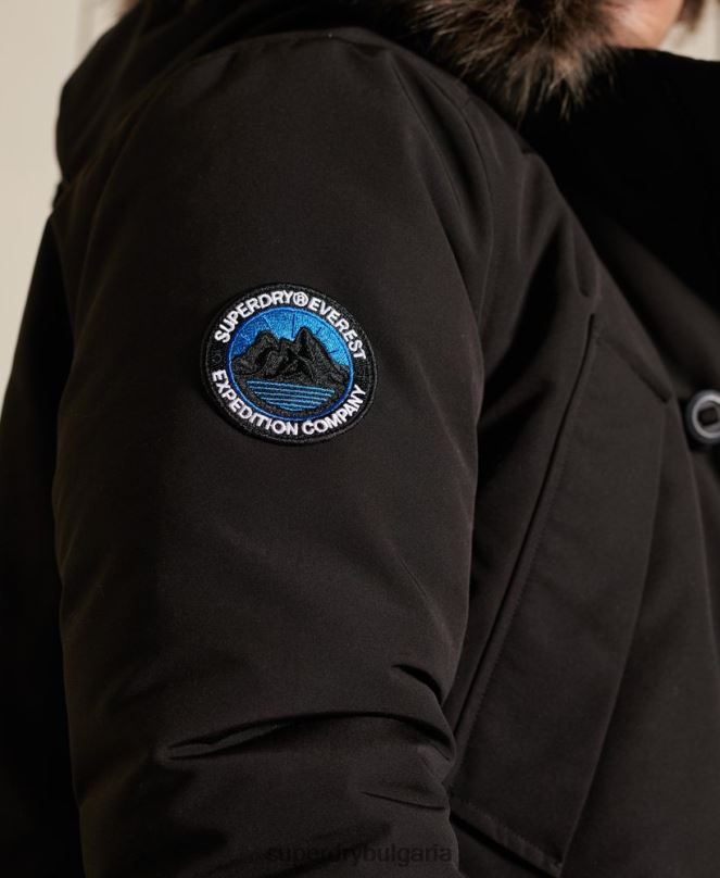 Superdry облекло N00H1040 тъмно сив мъже палто парка everest