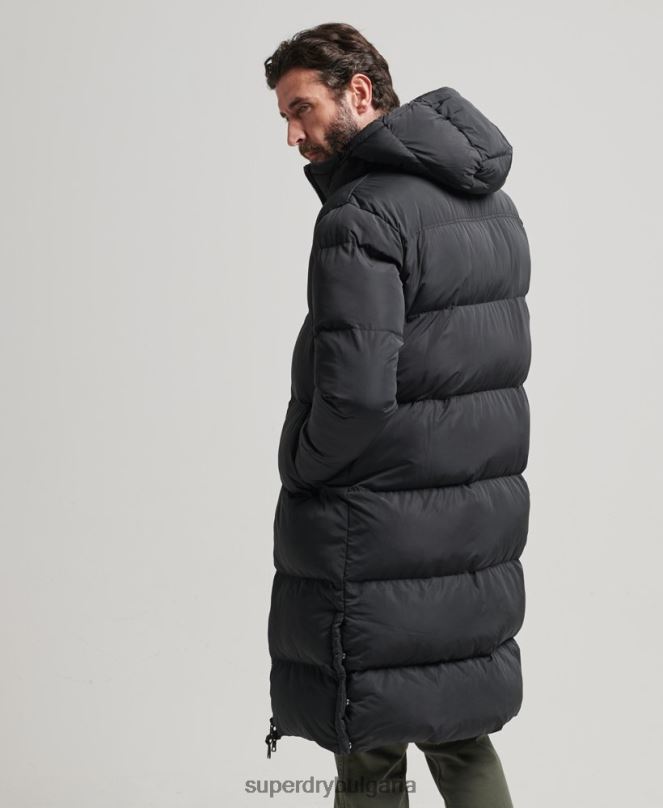Superdry облекло N00H1123 черен мъже дълга завивка