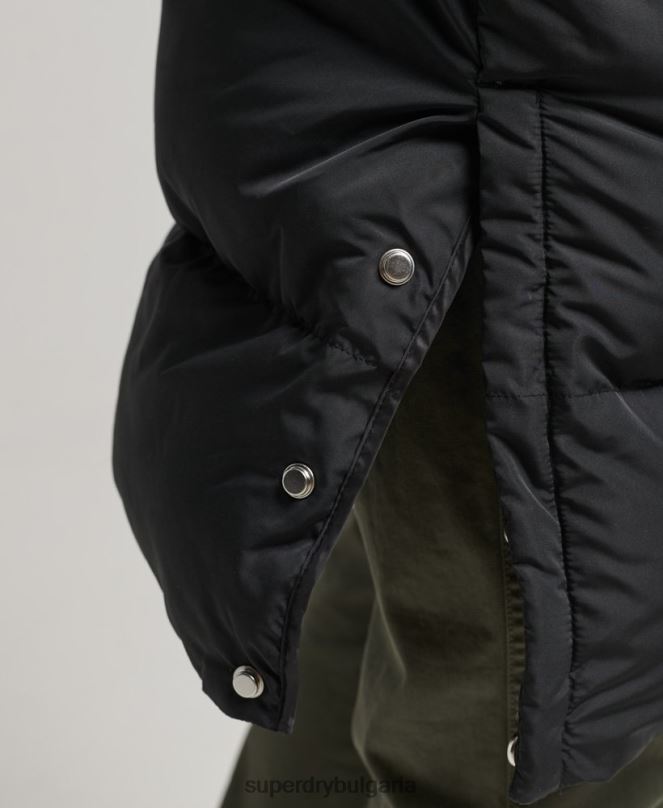 Superdry облекло N00H1123 черен мъже дълга завивка