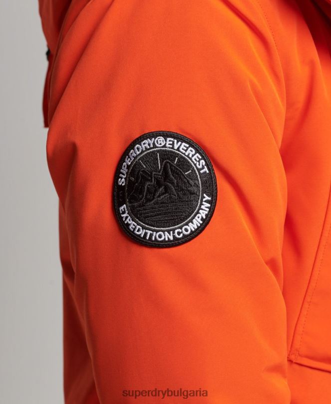 Superdry облекло N00H1126 оранжево мъже палто парка everest
