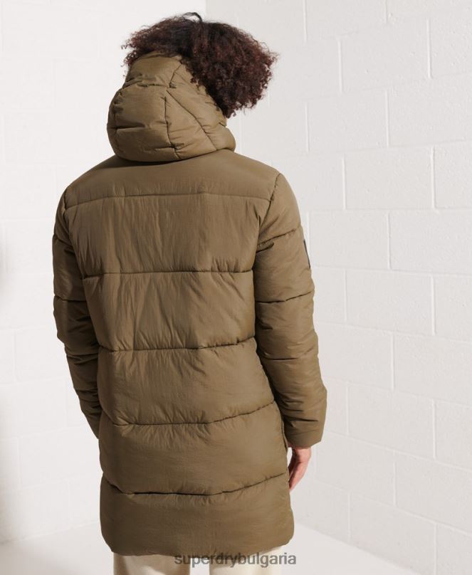 Superdry облекло N00H4502 каки мъже експедиционно подплатено палто парка