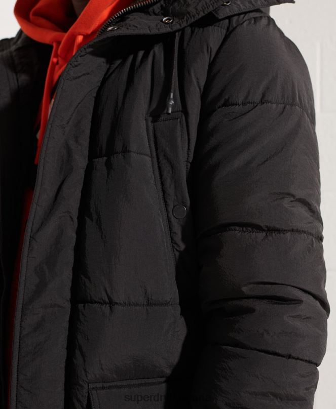 Superdry облекло N00H4512 черен мъже експедиционно подплатено палто парка