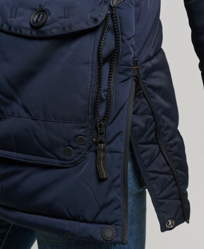 Superdry облекло N00H4514 военноморски флот мъже палто парка чинук